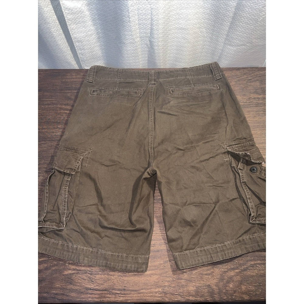 Nautica Jeans Co Men's Y2K Baggy Cargo Shorts Size 36 Dark Brown - Picture 8 of 8